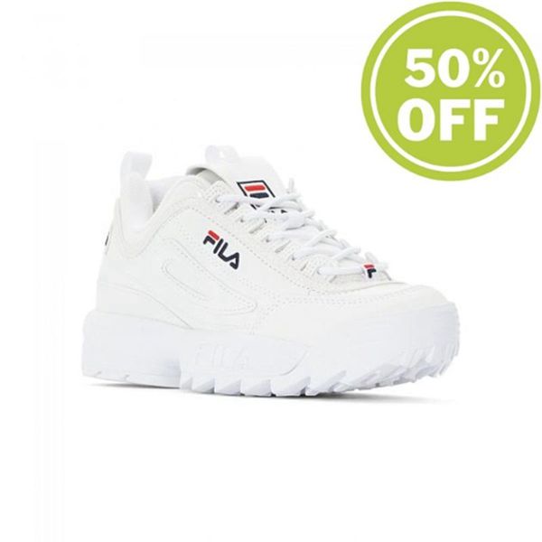 Fila Disruptor M Low Wmn Shiny- Women's Sneakers - White,NZ 203-27483